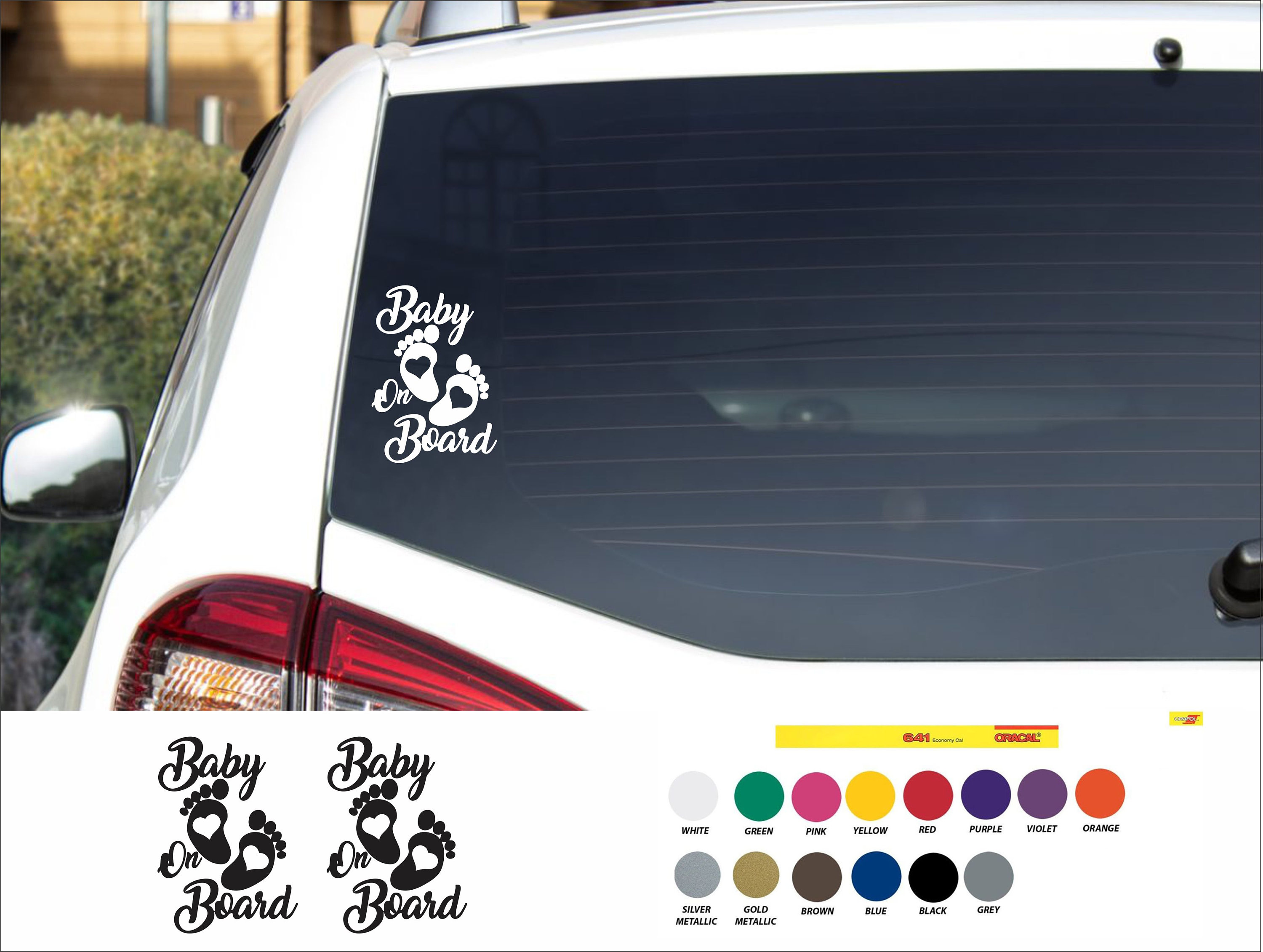Adesivo Sticker Pegatinas Decals BABY ON BOARD DRIVE CAR TUNING