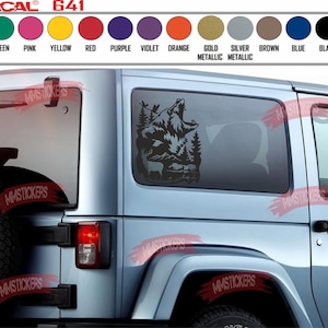 Mountain and Tree Decal STICKERS Decoration for Truck suv Off-Road Universal