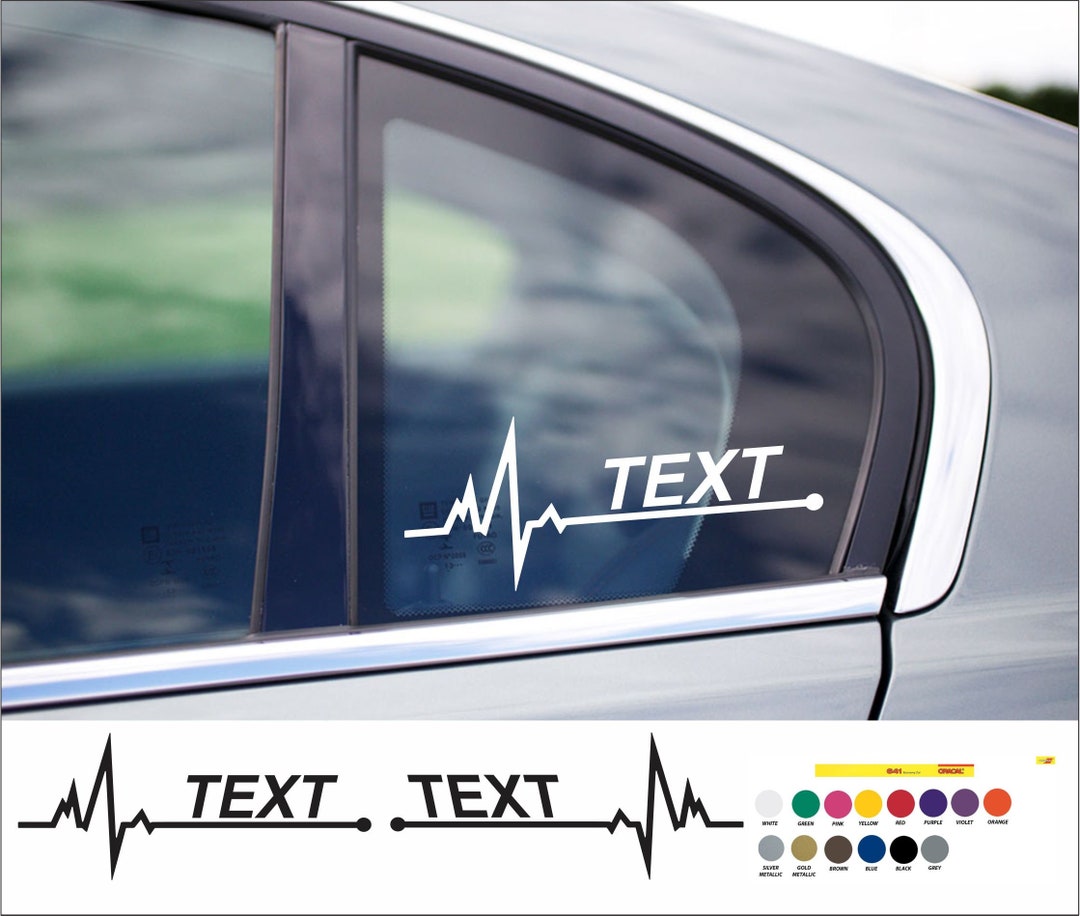 Plus Stickers Decal Custom Text Universal Decal 2x - Etsy