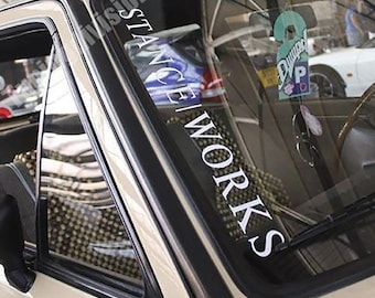 Stance Works Banner Event Royal Performance Strip JDM Car Windshield Vinyl Stick