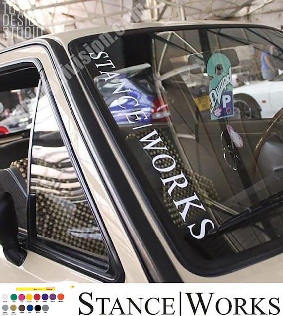Stanceworks Window Sticker Logo De Stanceworks REBORN: My Turbo K20 Swapped Ferrari Hits The