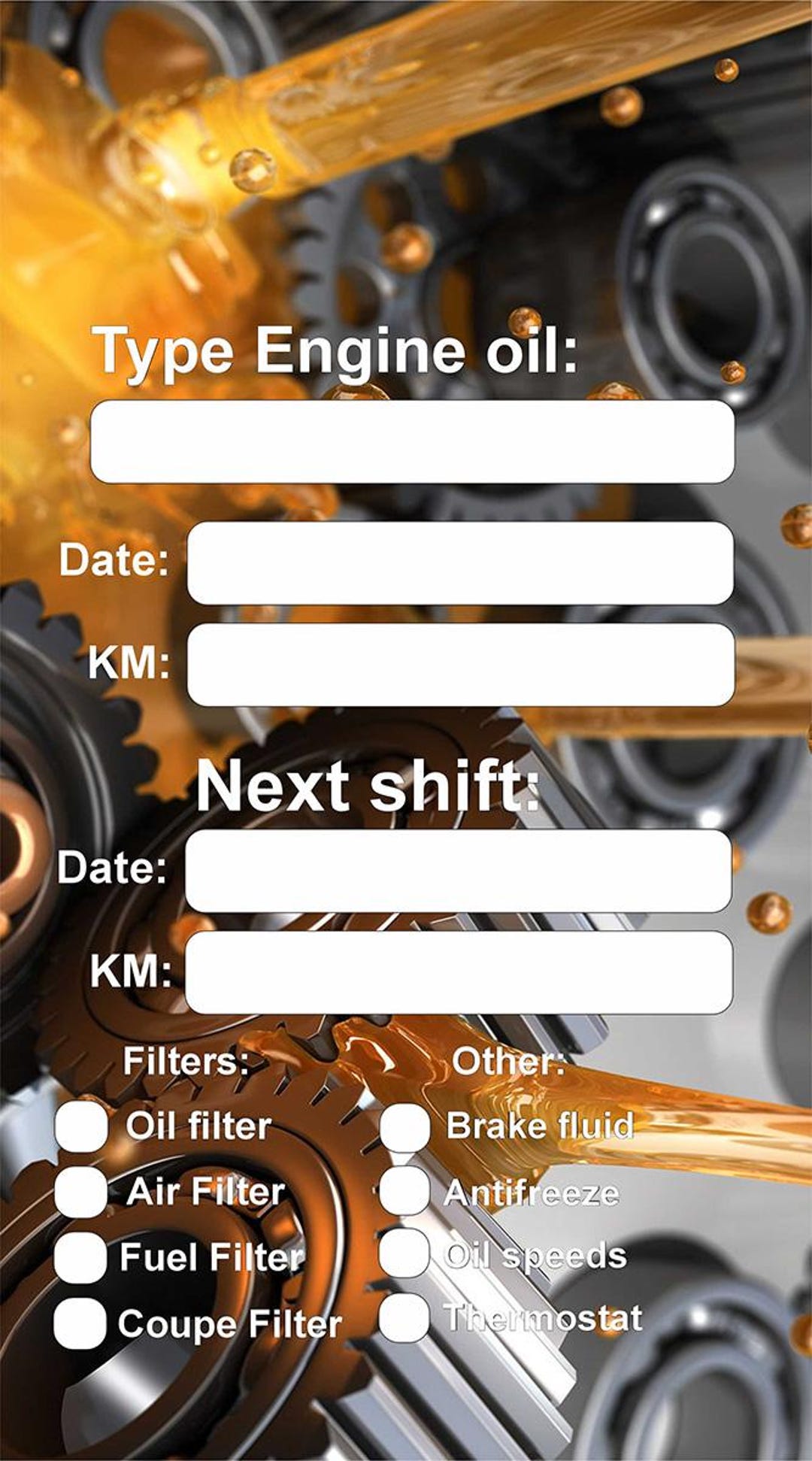 Oil Change Reminder Stickers – 100 Pcs per Order – Car Service ...