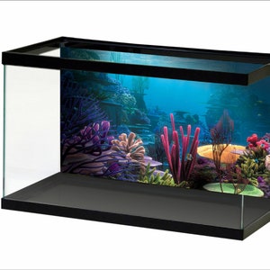 Aquarium Hintergrund Sunshine Unterwasserwelt Aquarium Hintergrund STIKERS