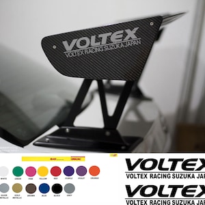 2Pcs VOLTEX Sticker GT Wing Decal Sticker Vinyl Hallow