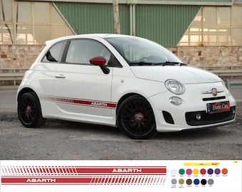 ABARTH strip decal / stickers tuning cars universal vinyl decals Side Stripes Graphics Decals Sticker Kit