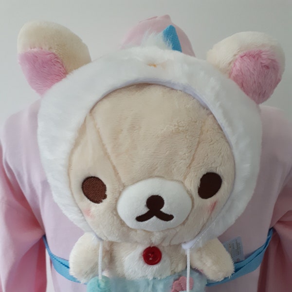 Kawaii Teddy Bear Plush Stuffed Animal Backpack Purse