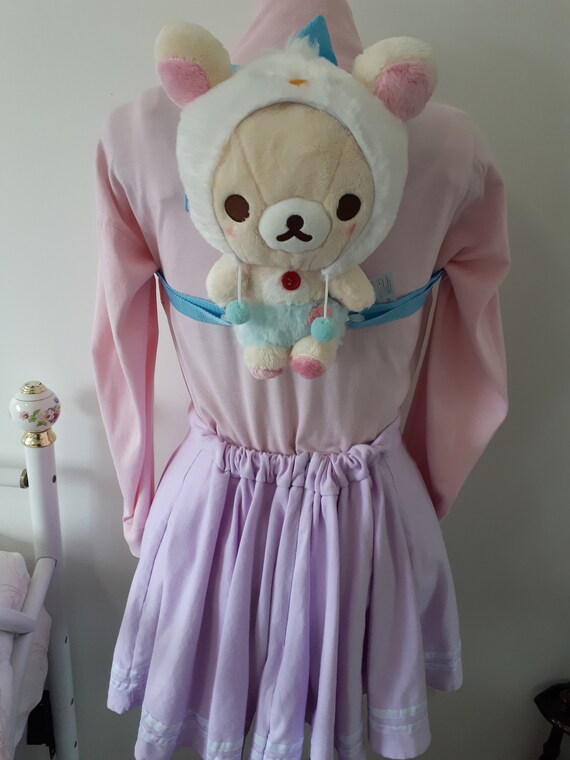 Kawaii Teddy Bear Plush Stuffed Animal Backpack P… - image 2