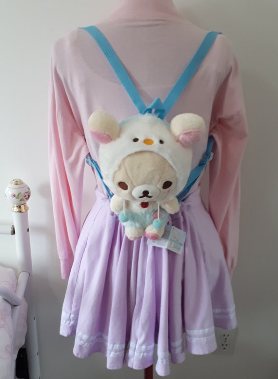 Kawaii Teddy Bear Plush Stuffed Animal Backpack P… - image 4