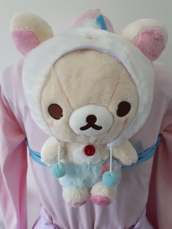 Kawaii Teddy Bear Plush Stuffed Animal Backpack Purse