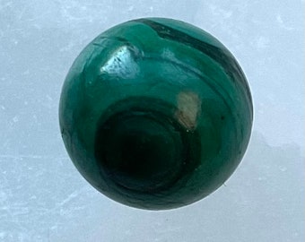 Malachite ball button.