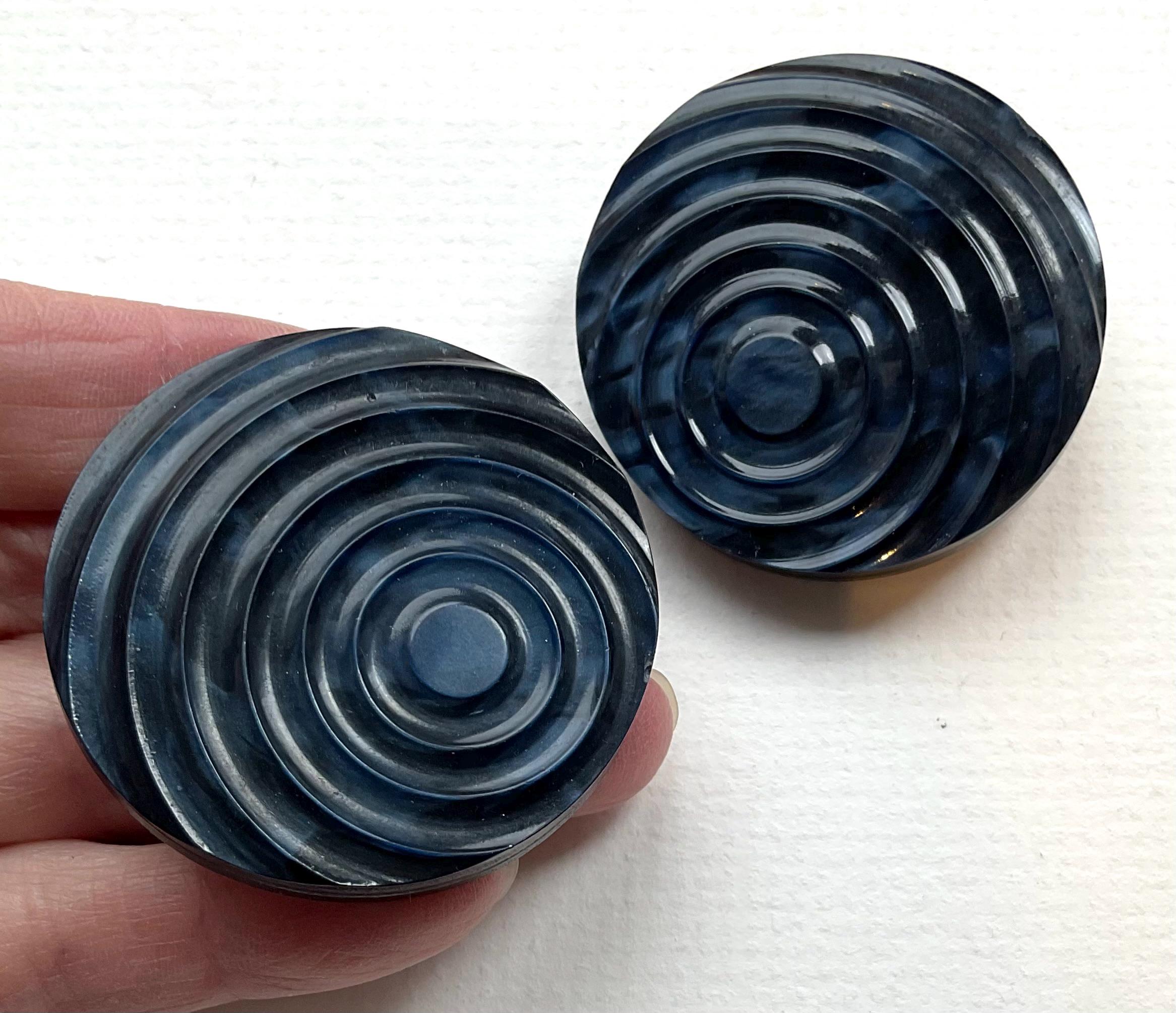 Art Deco Style Casein Cloak Buttons. - Etsy
