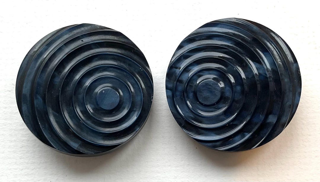 Art Deco Style Casein Cloak Buttons. - Etsy