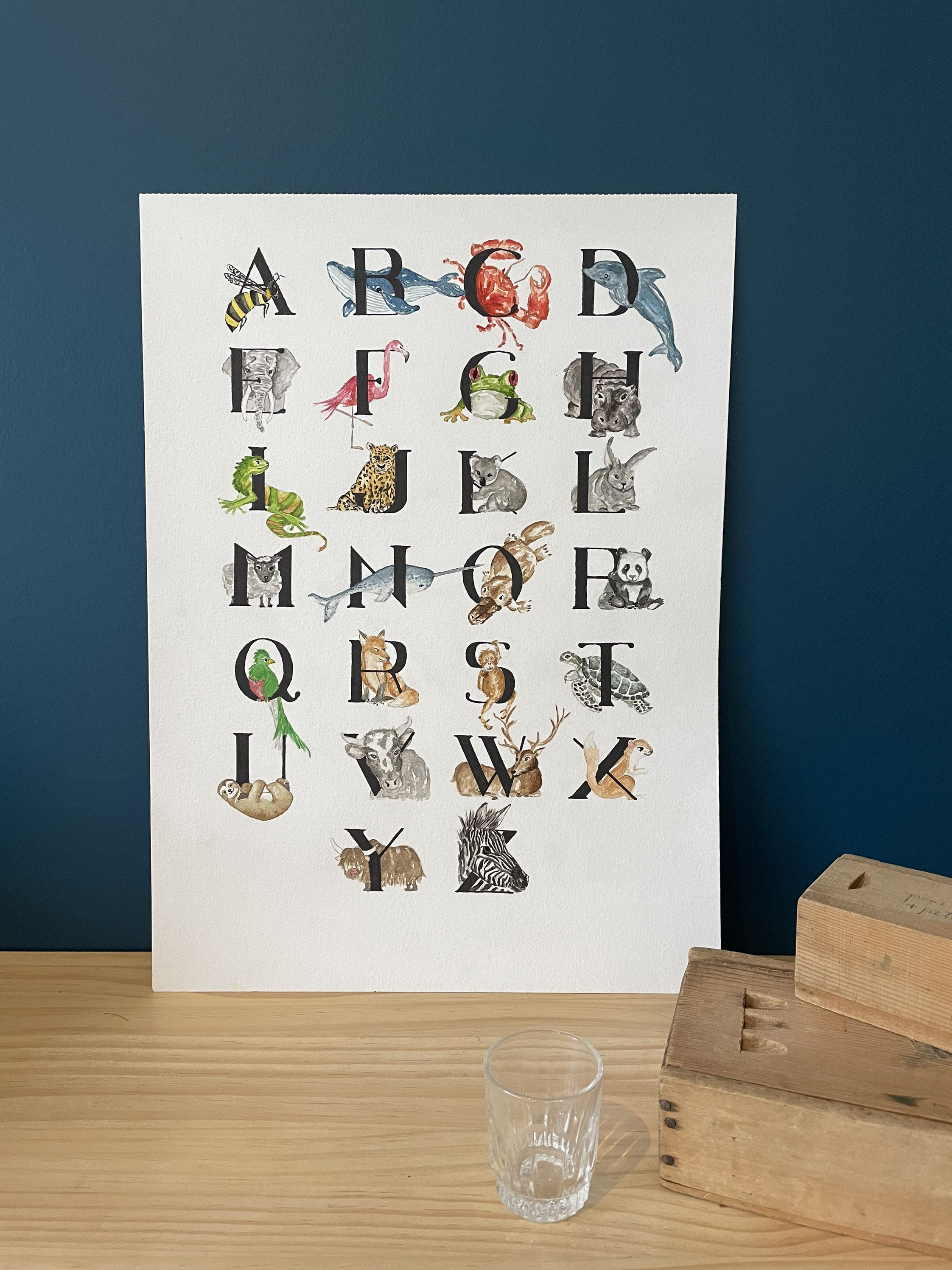 Abécédaire Animaux Personnalisable A3