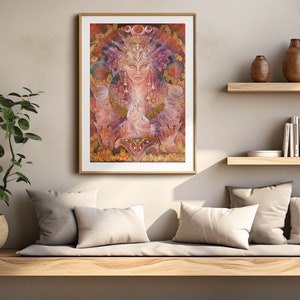 Sacred Geometry Wall Art Poster, Meditation and Spiritual Artwork Gifts, Chakra Healing Art, Visionary Trippy Geometry Prints - 100 Monkey’s