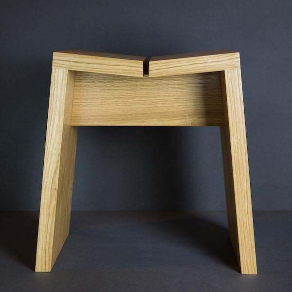 Tabouret japonais en chêne - Design et épuré - Déco