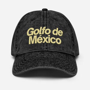 Gorra bordada del Golfo de México, gorra vintage, gorra del Golfo de México, gorra del Golfo de México, sombrero vintage.
