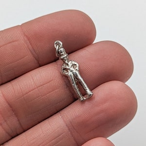 Vintage 925 Sterling Silver Wedding Groom Charm for Bracelet - Silver People Jewellery for Collectors / Gift