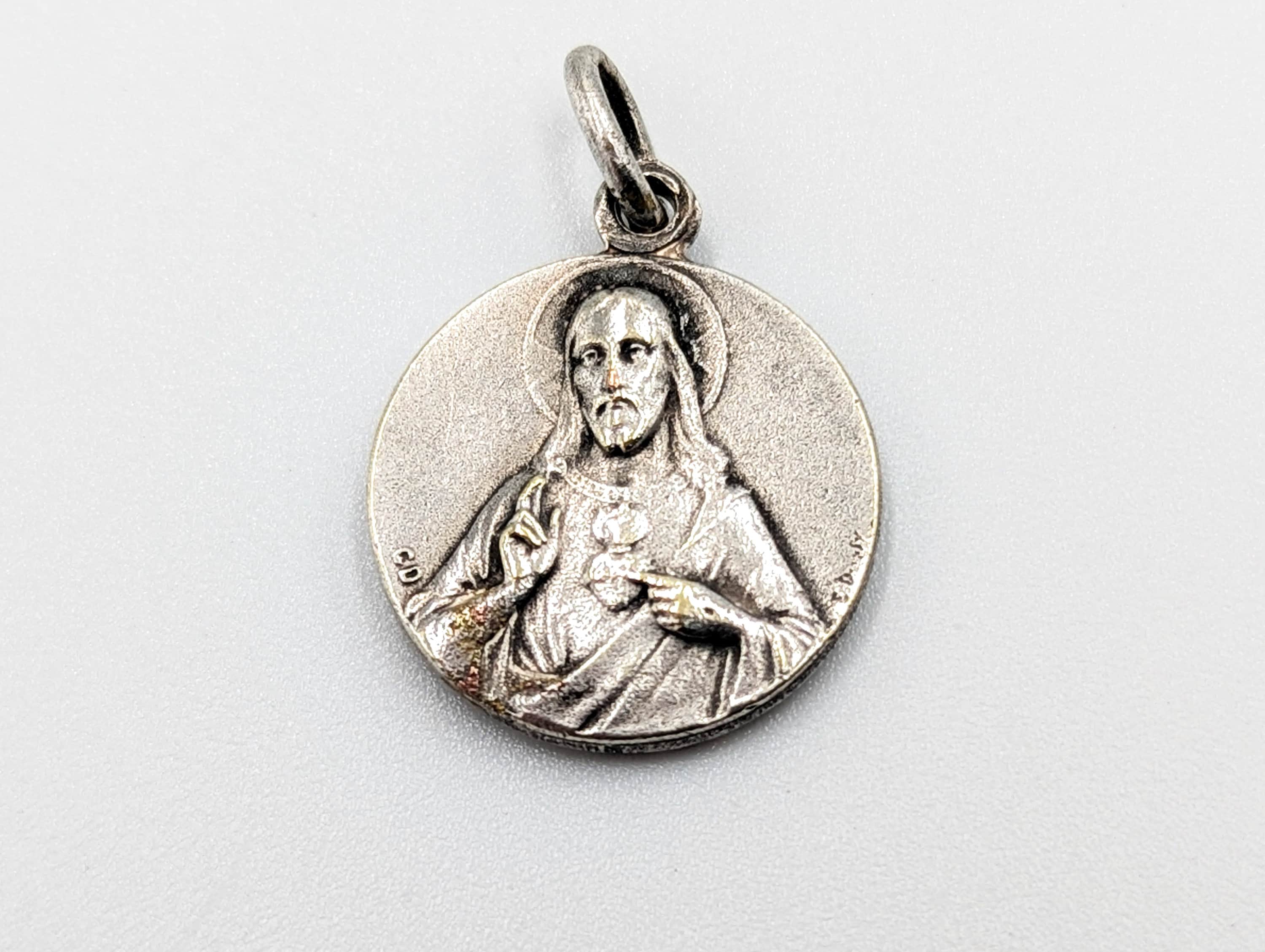 Vintage Silver Plate Religious Medal – Notre Dame De La Pierre-qui-vire ...