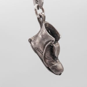 Vintage 925 Sterling Silver Bride and Groom Articulated Boot Wedding Charm Pendant Necklace Bracelet