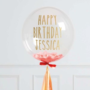 Personalised Balloon Vinyl Name Labels - For party balloons, birthday balloons, confetti balloons, wedding décor, bridesmaid names & roles