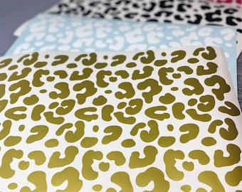 Leopard Print Vinyl Stickers - Peel and Stick Decals for Planners