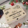 Personalised Christmas Eve Box Decal - Custom Name Vinyl Sticker, 300x220mm, 24 Colour Options, Christmas Gift Box Decoration