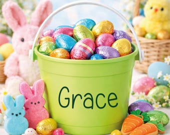 Easter Name Tags • Personalised Vinyl Sticker • Any Colour