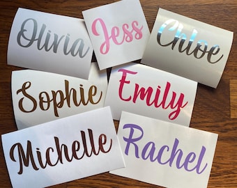 Personalised Vinyl Name Labels – Custom Stickers for Bottles, Gifts, Party Bags and more.