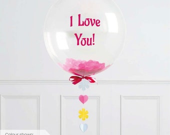 HAPPY VALENTINE'S DAY - Personalised Balloon Vinyl Name Labels - For balloons, Gifts etc