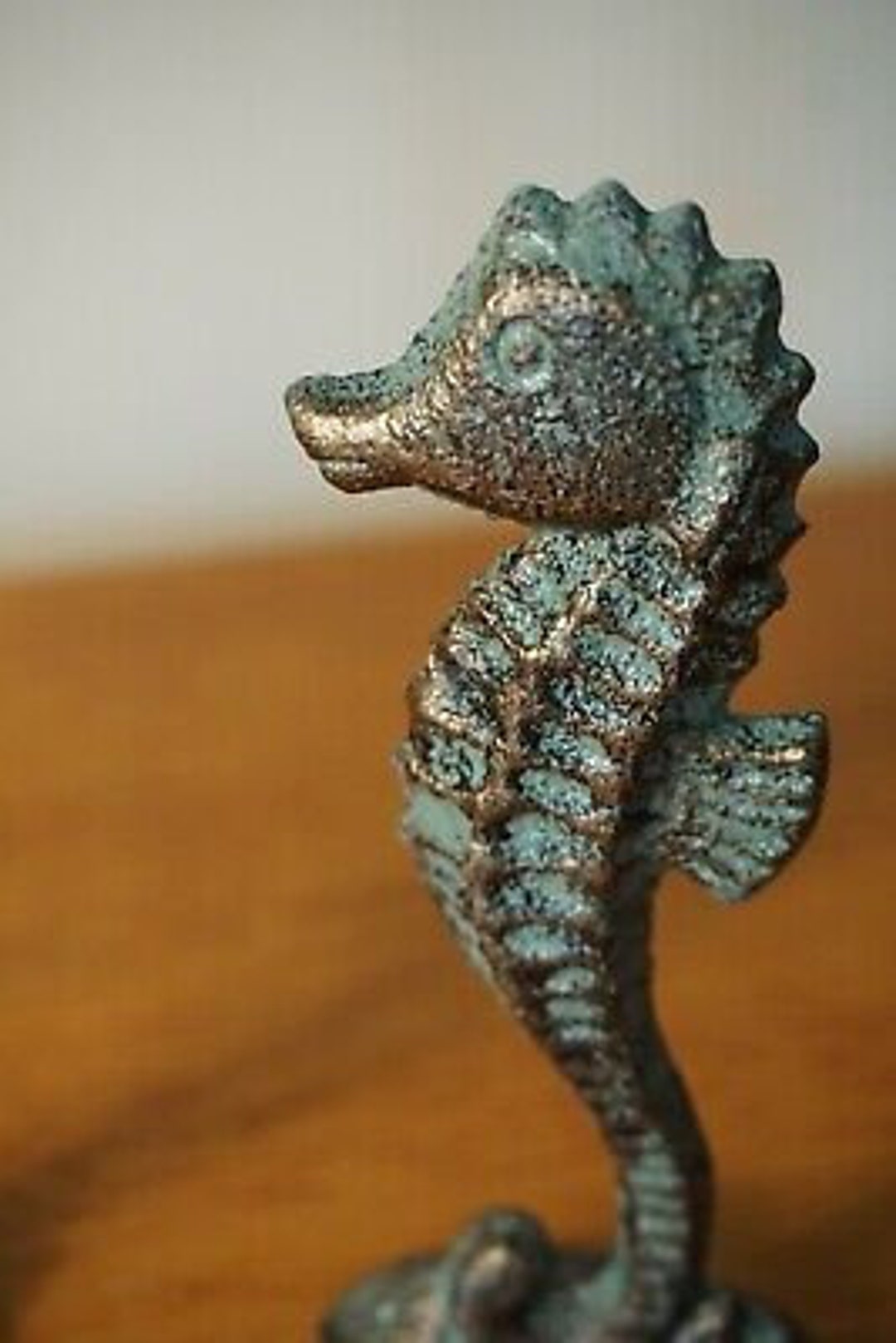 Rustic Nautical Cast Iron HORSE FIGURINE STATUE Tropical Beach Etsy