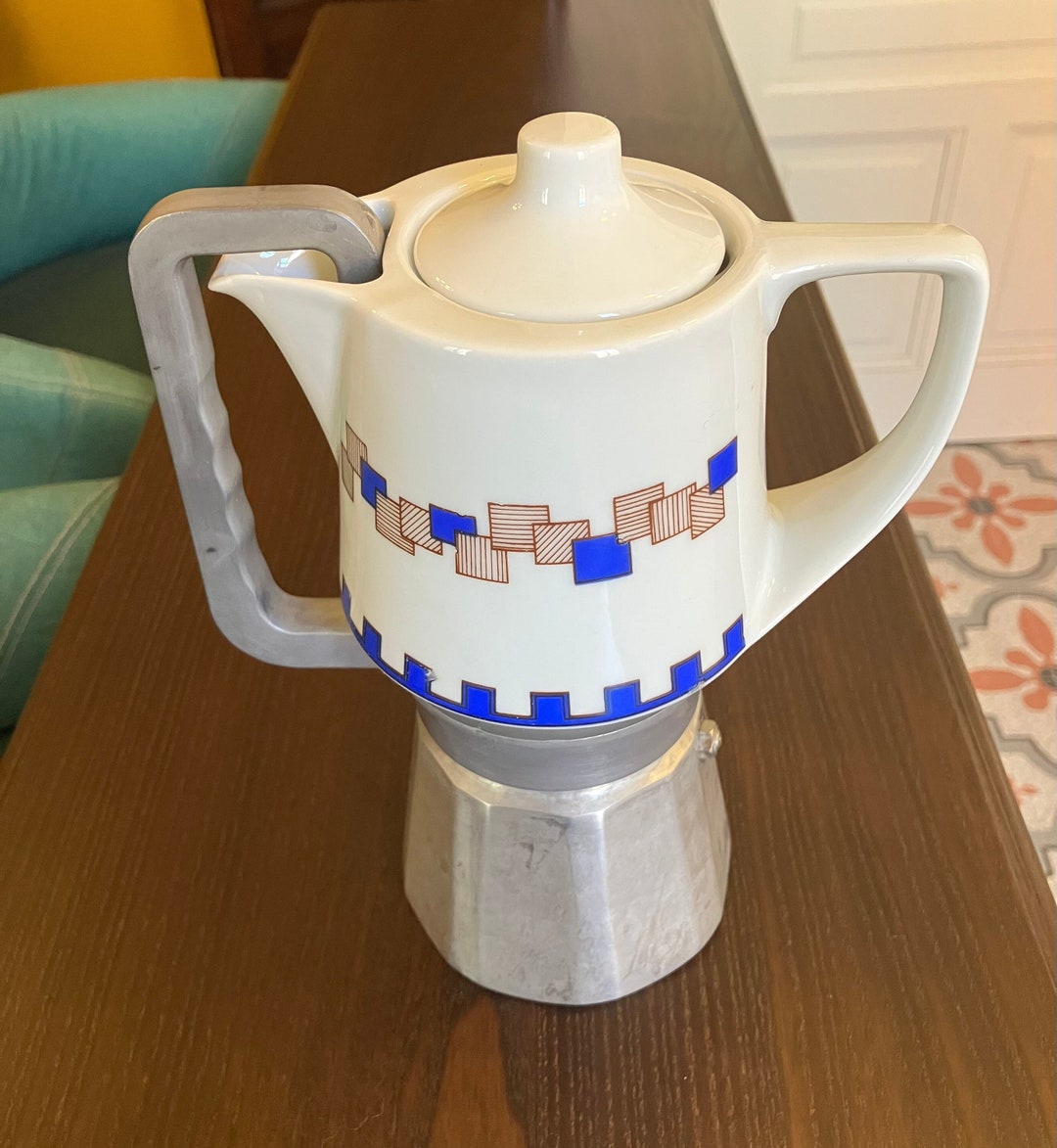 Vintage 1970's Ceramic Coffee Maker Made in Italy Etsy