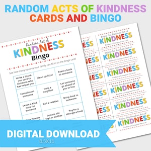 Random Acts of Kindness Karten, Random Acts of Kindness Printable, RAOK Tags, Pay it Weiterleitung Karten, Sofort Download, PDF