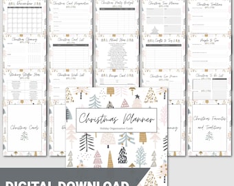 Christmas Planner Printable, Holiday Organizer (Digital Download)