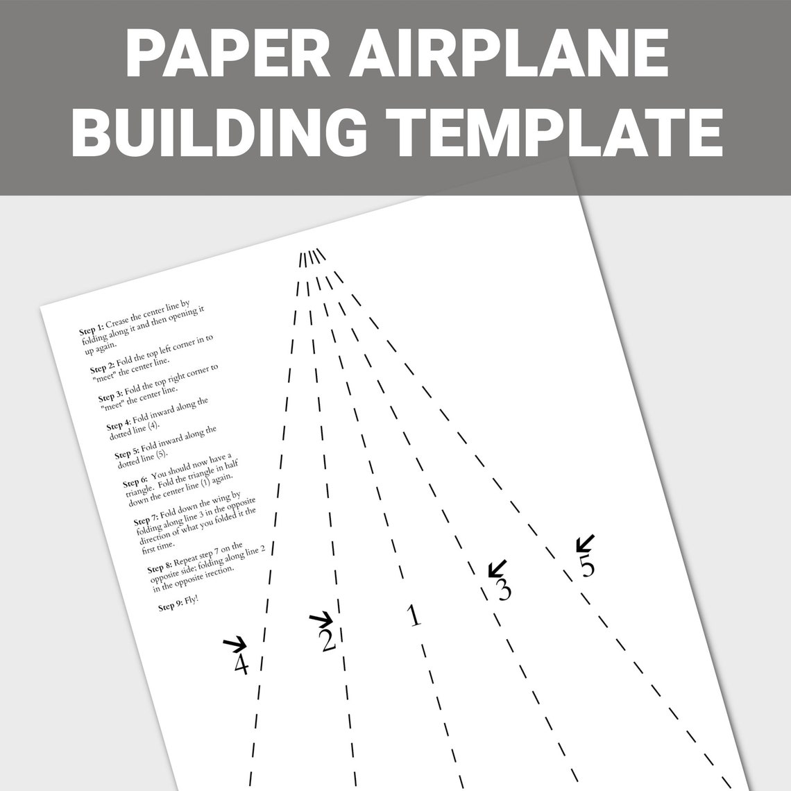 Paper Airplane Contest Judging Sheet, Print and Fold Paper Airplane