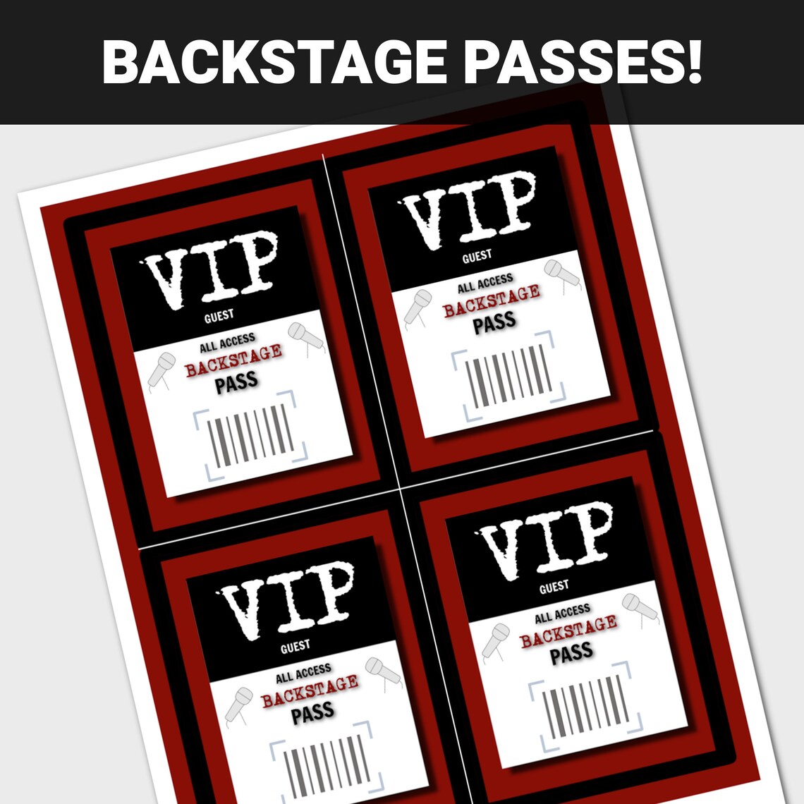 Karaoke Party Props and Playlist Photo Props Karaoke Etsy