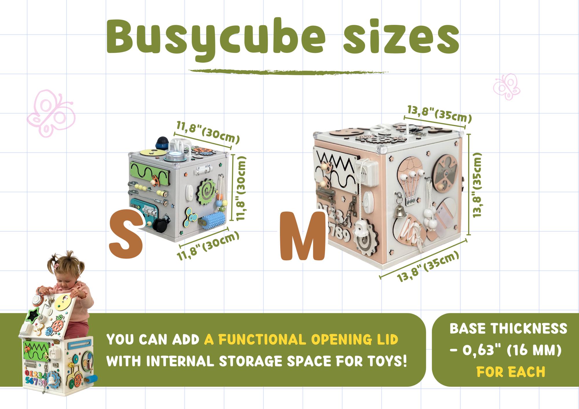 Baby Activity Cube, Educational Sensory Cube, Busy Box for Babies ...