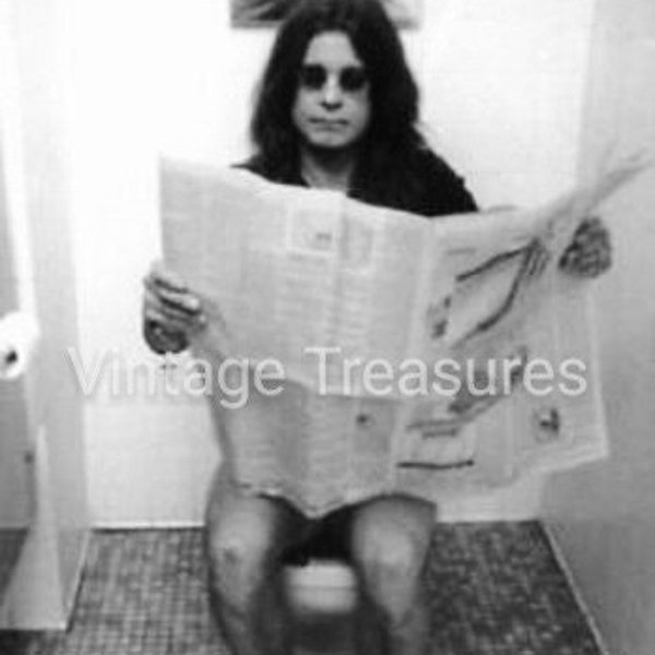 Ozzy Osbourne Reading on the Toilet