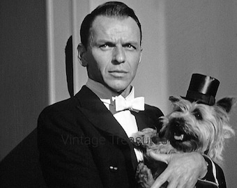 Frank Sinatra with his Yorkie