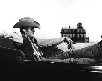 James Dean On the Set of the 1956 Film Giant