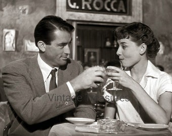 Audrey Hepburn  and Gregory Peck in Roman Holiday, 1953