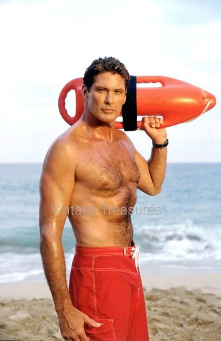 David Hasselhoff in Baywatch - Etsy