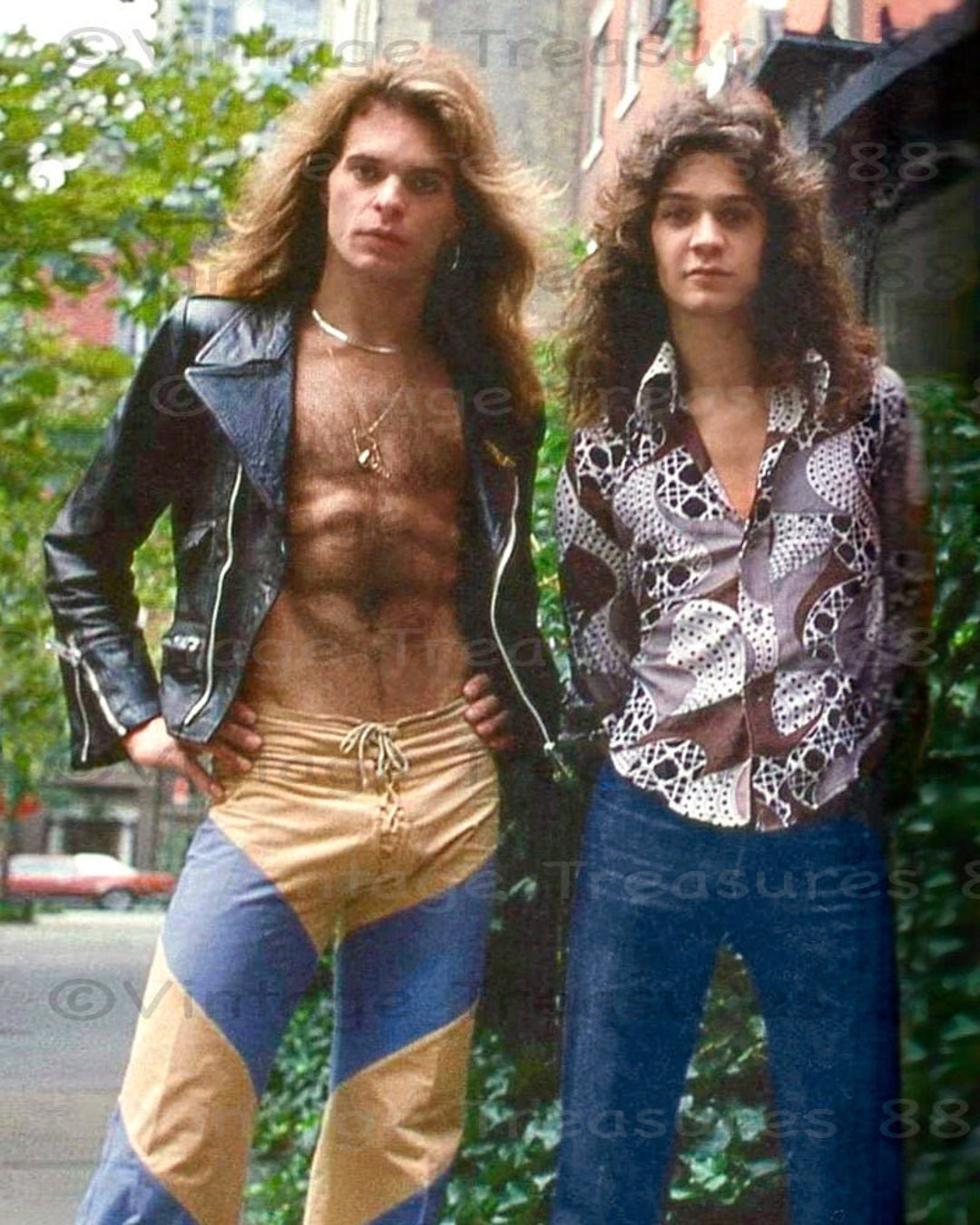 David Lee Roth and Eddie Van Halen Portrait - Etsy