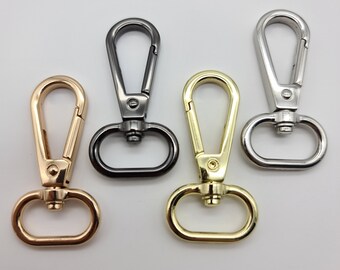 Karabiner Haken Clip silber Verschluss Ring Handtaschenverschluss DIY Schlüsselanhänger