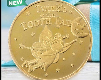 Souvenir Gold Coin Collectible Great Gift - Commemorative Coin - Tooth Fairy Coin- Commemorative Coin