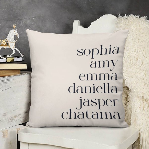 Family Name Pillow Etsy