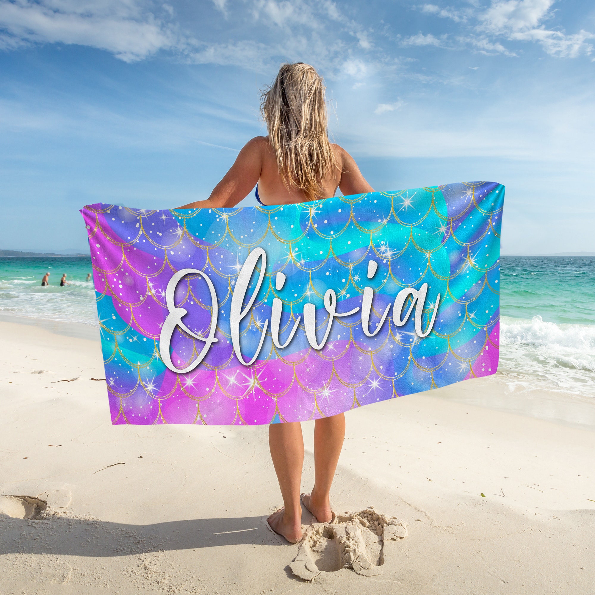  Personalized Monster Trucks Beach Towels for Kids Adults,  Custom Name Beach Towel for Boys Girls Microfiber Quick Dry Bath Towel  Personalize with Your Name Pool Towel for Summer Vacation Fun 29''x58'' 