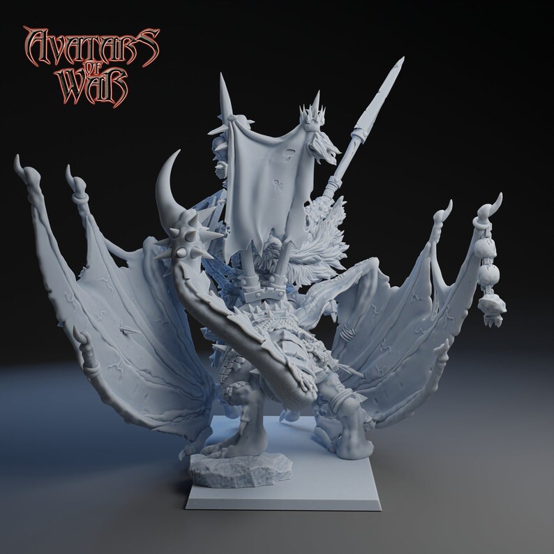 Orc Warlord on Wyvern Avatars of War 32mm Etsy Orc Warlord on Wyvern Avatars of War 32mm Etsy