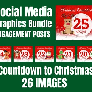 Weihnachts-Countdown-Grafiken, Social Media, Verlobungsbilder, Smart Board, Holiday Interactive, Small Business