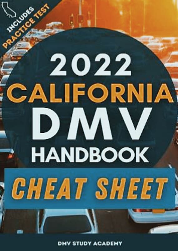 2022 California DMV Handbook Cheat Sheet Etsy Schweiz