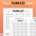 FARKLE Printable Rules &amp; Scoresheets - Print as Many as You Need ...